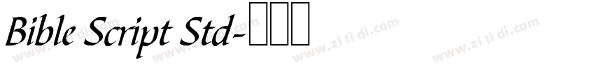 Bible Script Std字体转换